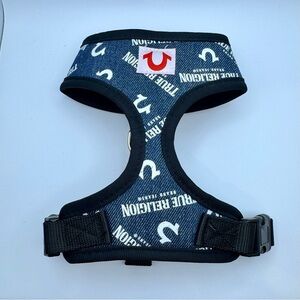 NWOT True Religion No-Pull Dog Harness in Denim Sz Small